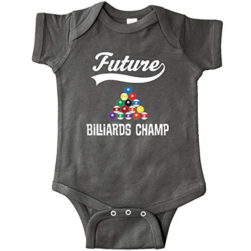 inktastic Future Billiards Champ Infant Creeper 6 Months Charcoal Grey