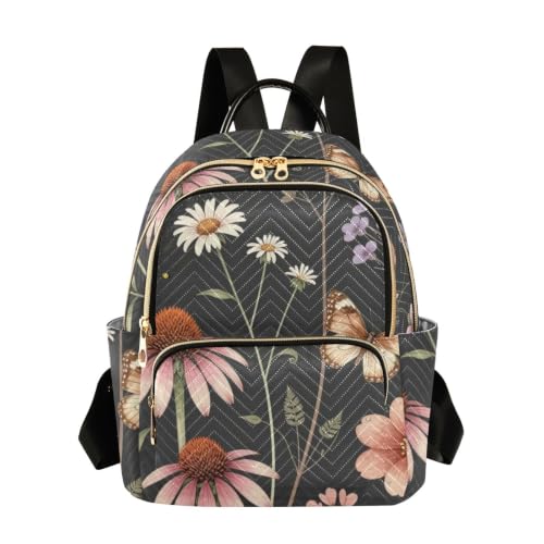 Sac à dos léger fleurs pressées Wudan au confort S-M idéal