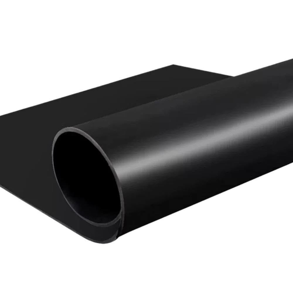 Hoja de caucho EPDM Almohadilla de goma sólida de 1-6 mm de espesor 500x500 mm Negro(400x400x4 (mm) 1Pcs)