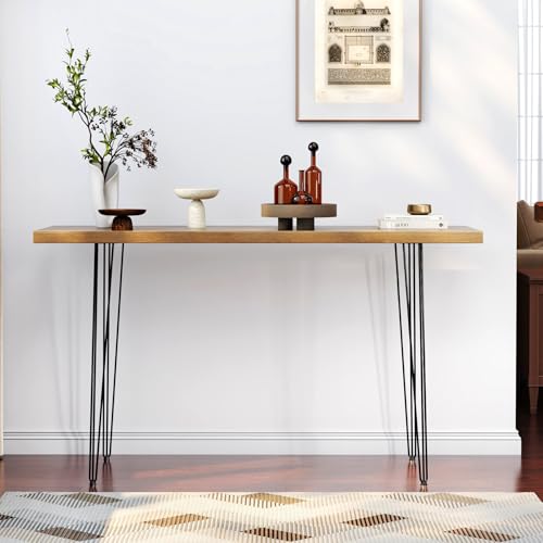 TENGCHANG 40\" Hairpin Legs Bar Table Legs 3-Rod Heavy Duty Desk Legs DIY Metal Solid Steel Furniture Legs for Dining Desk Coffee Table Bench, Black, Set of 4 - Thumbnail 7