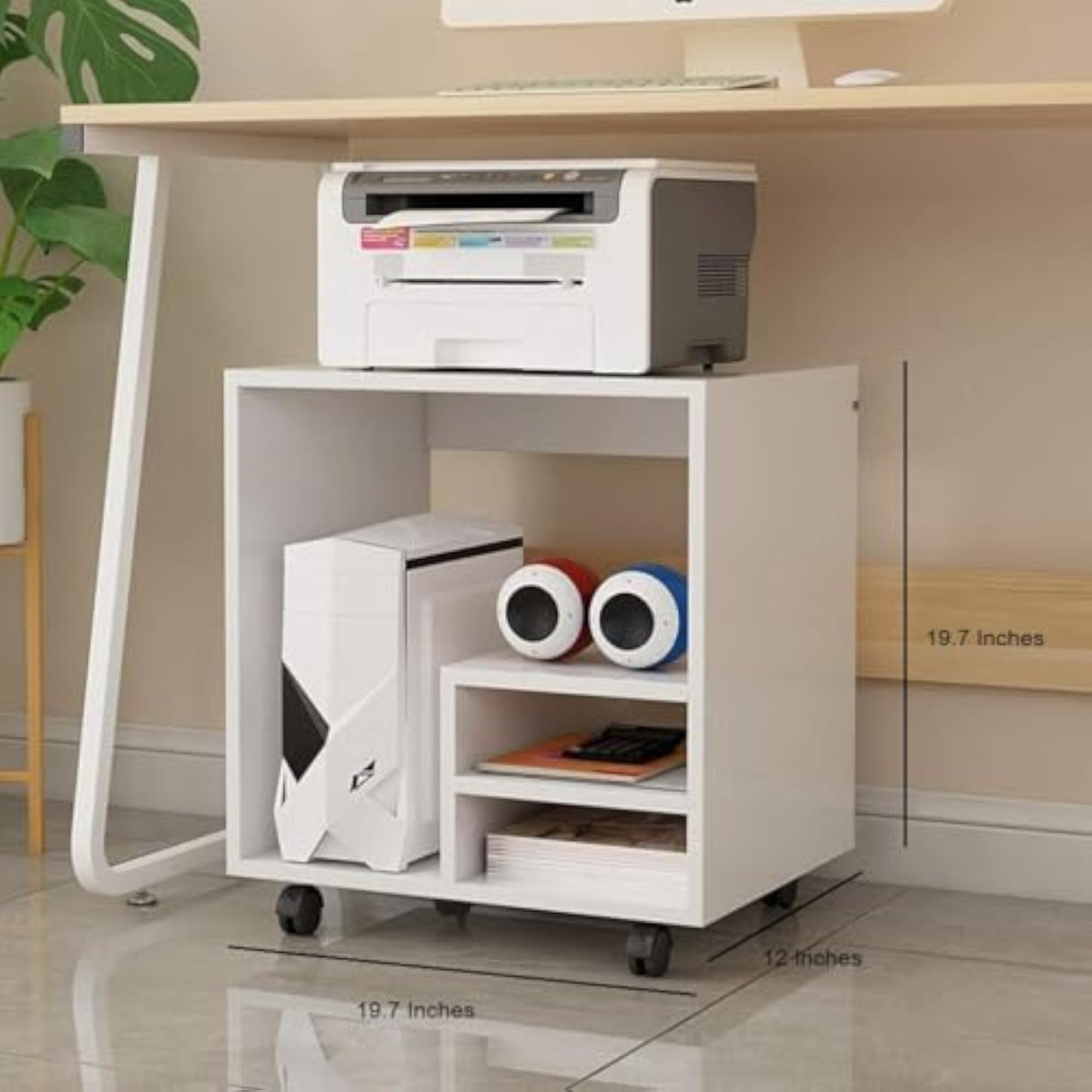 Free Standing Multi-Function Printer Stand Rack for Home