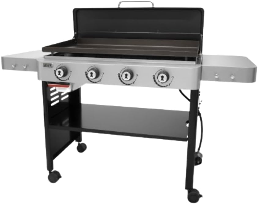 Weber 36" Gas Griddle, 4 Burner, Black