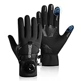 Nowoto 防寒手袋 【厚い裏起毛・スマホ対応】 ランニンググローブ アウトドアグローブ 最新 防水 防風 防寒 保温 グローブ ・革新的な柔らかさ・タッチ技術・滑り止め 手袋 ランニング サイクリング バイク 登山 自転車 釣り 通勤 男女兼用