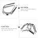 Beaupretty 20pcs Stainless Steel Cable Thimbles Heavy Duty Wire Rope Rigging Loop Protection for Construction Fishery Industrial Use Rust-Resistant