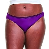 Hanes Signature Breathe Women's Microfiber Bikini Underwear 6-Pack, Assorted, 8