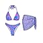 Bikini and Sarong 3 Pieces - Purple