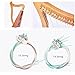 15/16/19/21/24 Strings Lyre Harp Brass and Nylon String Replacement Set for Professional and Beginners(16 Brass Strings)