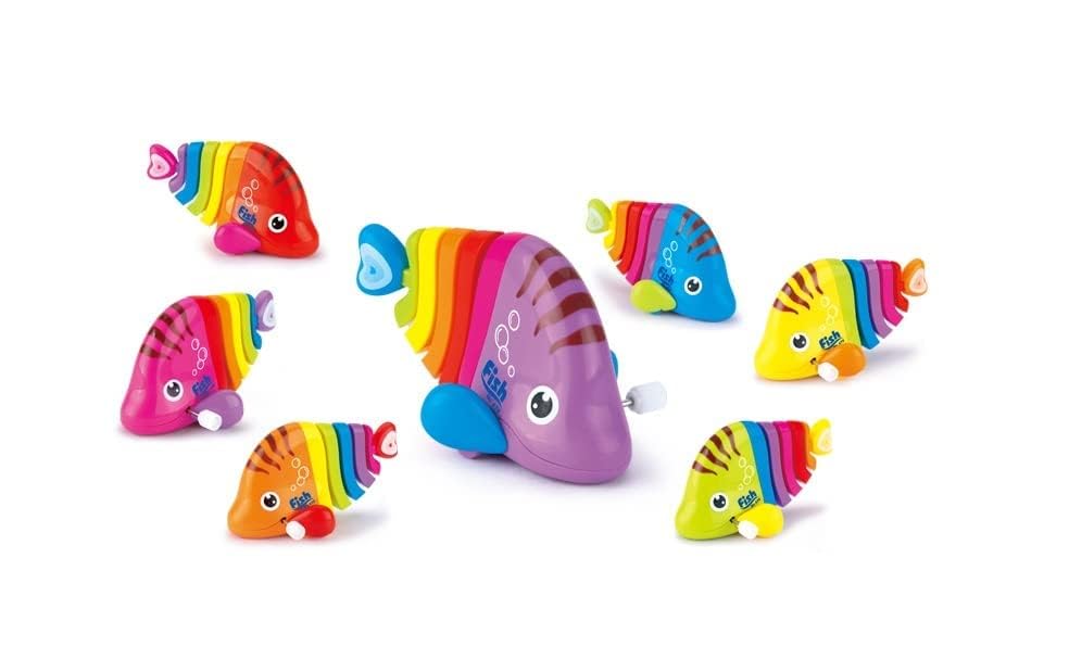 IndusBay® 1 Piece, Colorful Movable Fish Toy Key Operated Wind up Clockwork Fish Toy for Girls & Boys Motor Skill Toys for Birthday Gift - Multicolour (Pack of 1) - Image 6 thumbnail