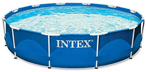 Intex 28210 - Piscina con Marco de Metal, Color Azul