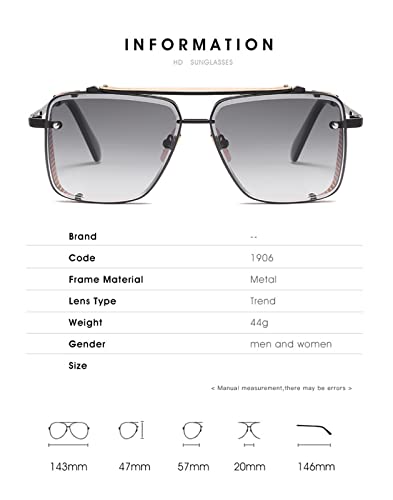 ZENYS Metal Outdoor Sports Driving Men and Women Outdoor Vacation Sunglasses (Color : E, Size : 1)3