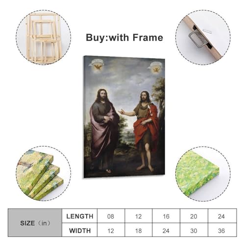 Poster Bartolomé Estebán Murillo Saint Jean-Baptiste grand format 50x75