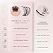 BEFER Self Adhesive Eyelashes Clusters, D Curl 10-16MM Pre Glued Lash Natural Look No Glue No Remover Needed Reusable Lashes Press on Eyelash Clusters Easy for Use DIY at Home(24-1,Air)