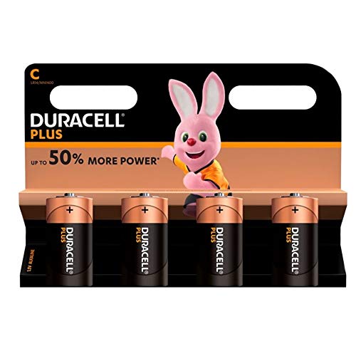 Duracell Batterij Plus Baby C (LR14) 1,5 V in 4-pack