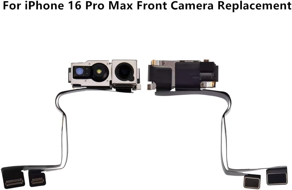 Original for iPhone 16 Pro Max Front Camera Replacement OEM for iPhone 16 Pro Max Face Front Camera Part Facing Lens Module Repair Tool Kit for A3084 A3295 A3296 A3297
