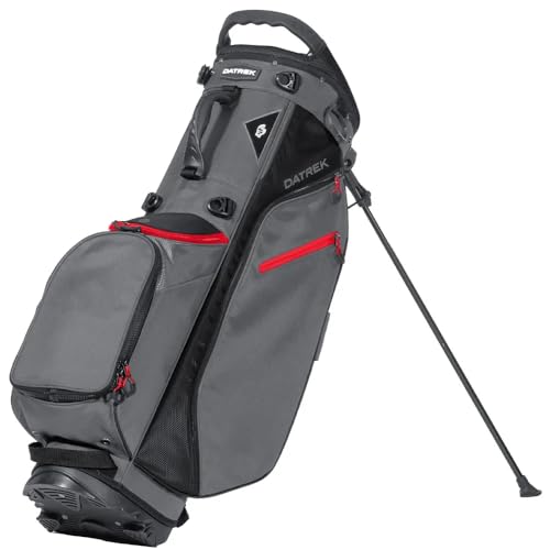 Datrek Men's Superlite II Hybrid Stand Bag - Charcoal/Red/Black