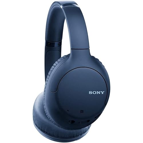 Sony Casque sans fil antibruit WH-CH710N avec autonomie de 35 heures, charge rapide, micro intégré et assistant vocal - Bleu
