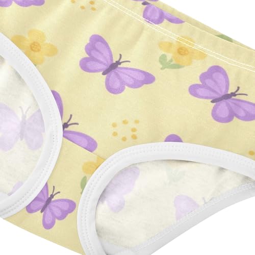 Girls' Underwear Flowers Floral Butterfly Toddle Brief Panties 2-8 Years 203005934