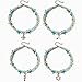 Starain Blue Turtle Anklets for Women Multilayer Beads Handmade Beach Ankle Bracelet Set Boho Foot Jewelry