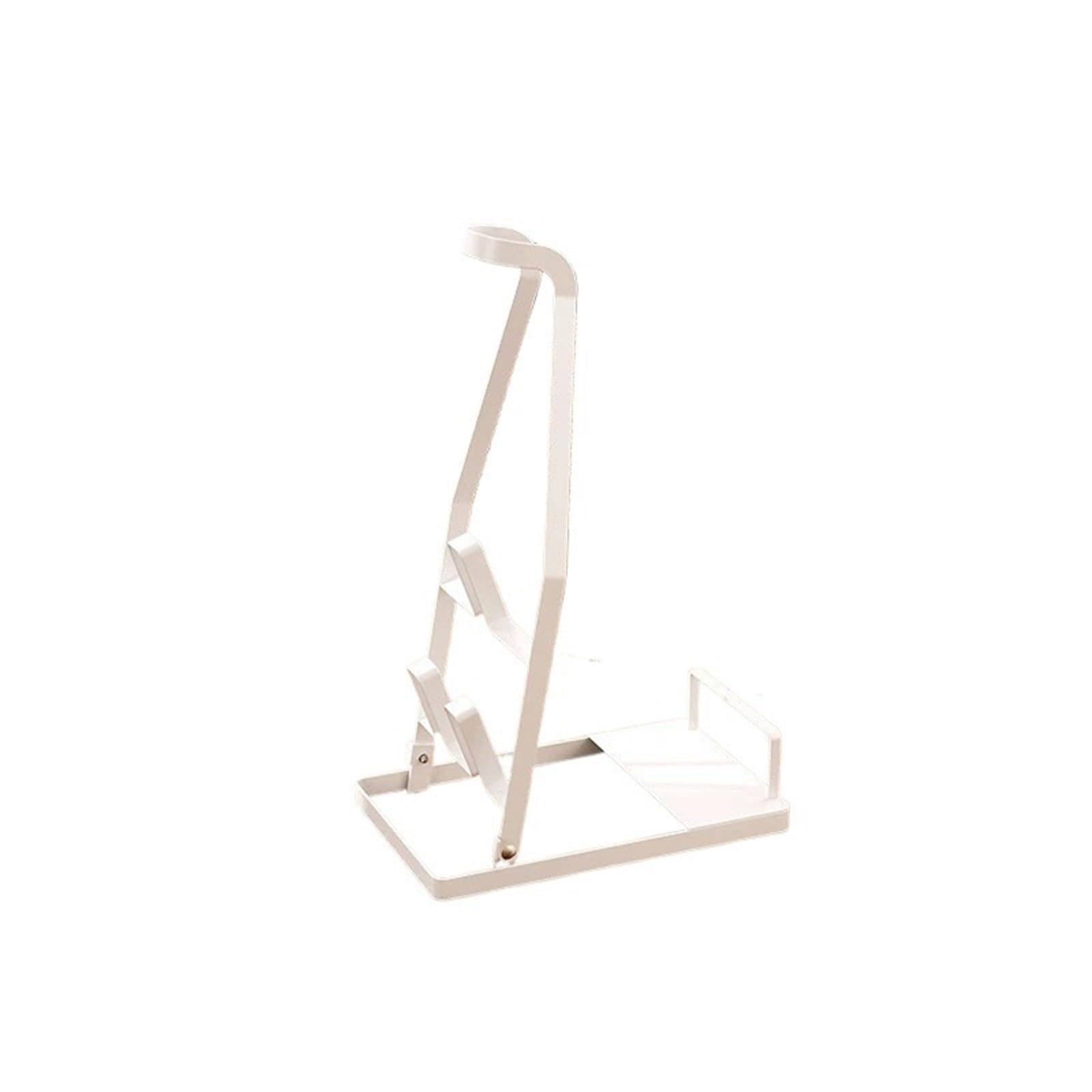 Staubsauger Aufbewahrungsregal Staubsaugerständer for Stielstaubsauger, kein Bohren erforderlich, Staubsaugerhalterung for Akku-Staubsauger und Zubehör(White)