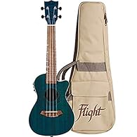 Golden Red Turns Deep Blue - beautifully stained mahogany Okoume Neck & Walnut Fingerboard Includes padded Gigbag Arched Back Die-Cast Geared Tuners Laser Engraved Rosette