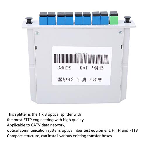 Divisor de fibra óptica compacto de reflexão baixa, conectores de computador duráveis ​​e confiáveis