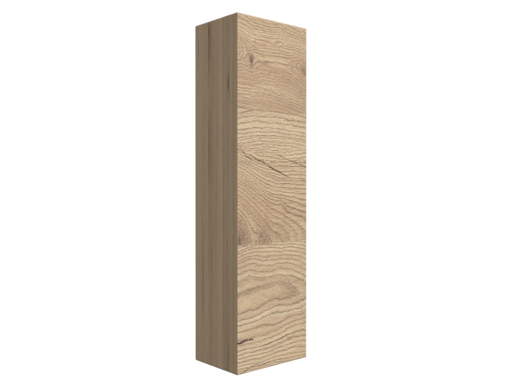 Mama Store Reversible Single Column in Wooden Kit with Push And Pull Opening System, Engineered, Natural Oak, Large