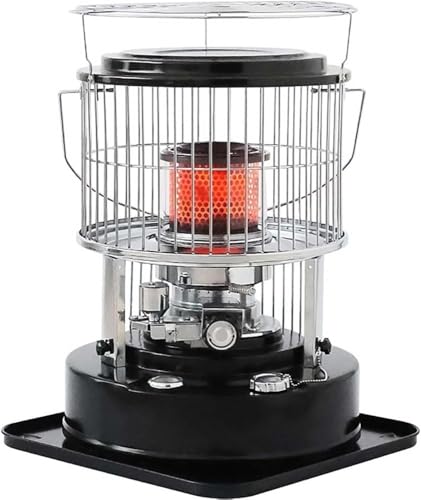 Estufa portátil de camping y calentador de tienda de campaña, 2600 W, calentador de queroseno de doble potencia para acampar al aire libre, pesca en hielo, patio, no eléctrico