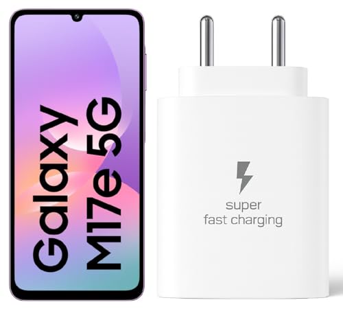 Image of 25W C-Type Super Fast Adapter Compatible with Samsung Galaxy M17e Charger Adapter for S24 /S23 /S23 fe /S22 /S26 /21 fe /A17 /F16 /M35 /M16 /M35 /M05 /A14, A15 /S24 fe /A16 5g, White