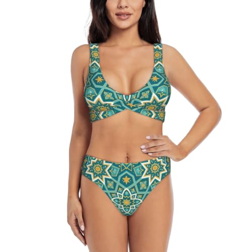 Maillot de bain deux pièces Alhambra à triangle réglable push-up
