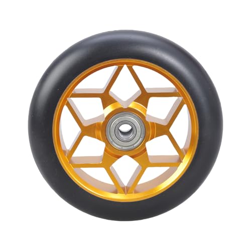 YIGZYCN Rueda de repuesto para patinete de acrobacias de 110 mm con rodamientos, aleaciones de aluminio, accesorios de patada, aleaciones de aluminio, scooter con rodamientos