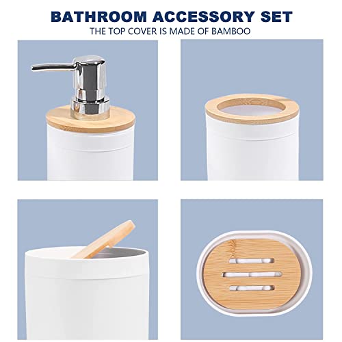 MissFox 6 Pezzi Set Bagno Accessori Completo, Set