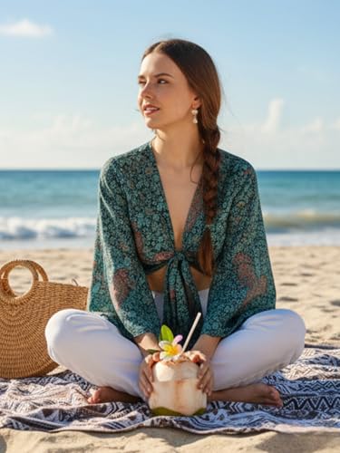 Image of KE Kanha Exports top for Women Stylish Western | wrap Tops for Woman | Perfect on Jeans Tops for Woman | Summer top | Beach Outfits Dress for Women Stylish