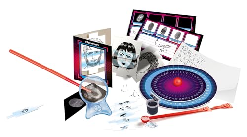 Clementoni Lab Expériences Science Laboratoire Détective Kit Détection d'Empreintes Numériques Jeu Scientifique en Italien Fabriqué en Italie 19230 - vue 3
