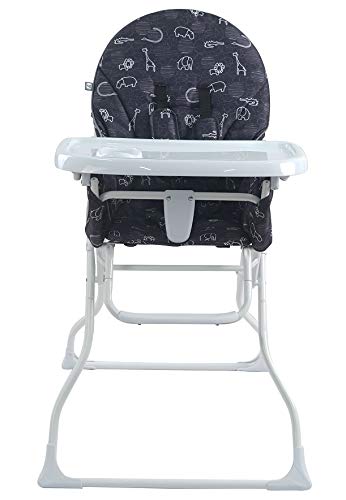Pamo Babe Portable Fold High Chair (Black&White)