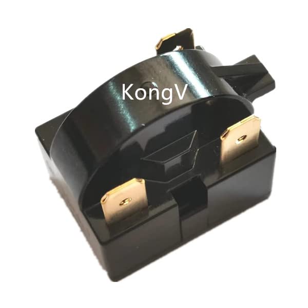 Miniatura 3 de Compresor 4.7 Ohm 3-Pin PTC StarterStart Relay and Overload Kit Compatible con Mini Frigoríficos, Refrigeradores Compactos, Enfriadores de Bebidas y