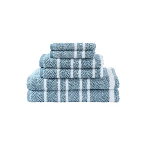 Image of Nautica - Cotton Hand, Fingertip & Bath Towel Set, 6 Pack Towels