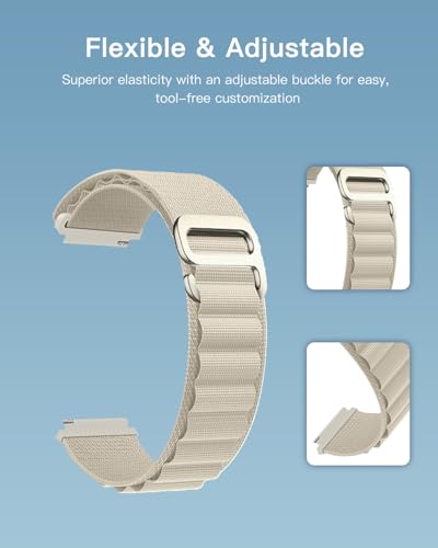 3 Packs de Correas de Nylon para Reloj Inteligente Poounur T80 miniatura 4