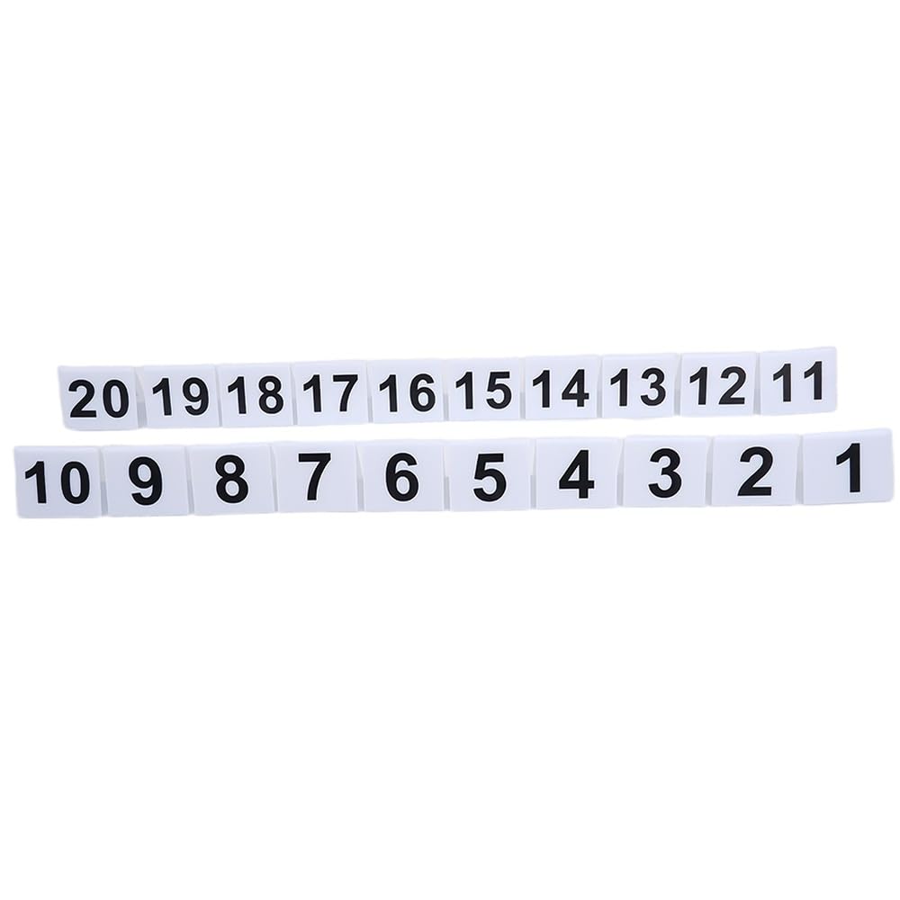 Acrylic Table Tent Sign 1-20, Table Number Signs Acrylic Number for Wedding Roman Numerals Table Number Signs (Color : Yellow, Size : 1-20pcs)