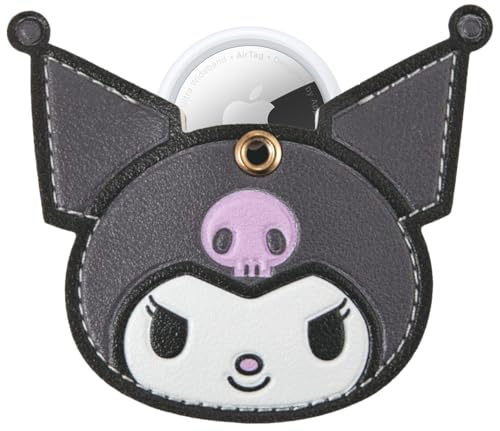 Image of Sonix x Sanrio Character Keychain Case Compatible with Apple AirTag | Protective AirTag Cover Keychain | Kuromi