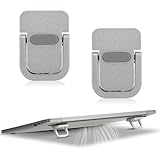 Ajcotahm 2PCS Keyboard Stands, Foldable Mini Laptop Feet, Portable Keyboard Riser Stand with Anti-Slip Pads Compatible with Dell Xps, Lenovo, Hp More.(Silver Gray)