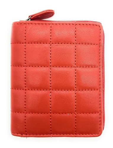 Portefeuille femme anti-RFID en cuir nappa pour protéger vos cartes du piratage