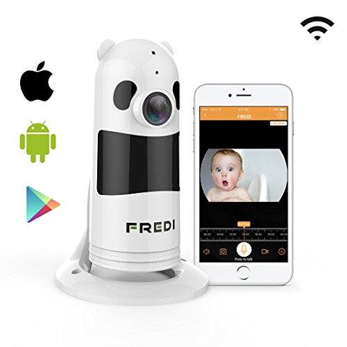HD 1080P FREDI Cámara Panorámica/WiFi Cámara IP/Cámara Vigilancia/Cámara Seguridad y Inalámbrica/Vigilabebes Baby Monitor IR Visión Nocturna/2-way Talking Detección de Movimiento...