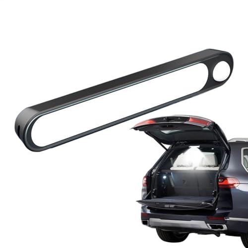 Luz automática para maletero de coche, luces interiores LED para coche, lámpara LED con sensor de movimiento recargable por USB, soporte magnético impermeable para furgoneta, iluminación interior de