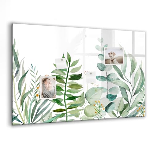 Tableau en verre magnétique 90x60 cm pour effacement facile sans traces