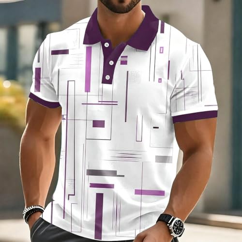 Polo d'été multicolore pour homme idéal en terrasse