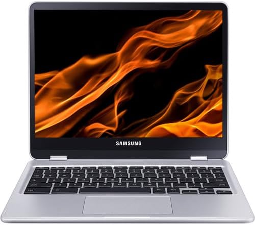 Samsung 12" Convertible Chromebook Pro, 2K(2400 x 1600) Touchscreen with 360' Rotation, Rockchip Processor Up to 2GHz, 4GB Ram, 32GB Storage, Super-Fast WiFi, Chrome OS, Pastel Silver, Renewed