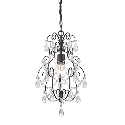 Designers Fountain 6204-ORB Flora 1 Light Mini Chandelier, 13.5" x 13.5" x 18.5"