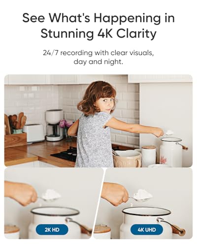 Image of eufy Indoor Cam E30, Generation, 4K UHD Security Camera, Pet /Dog /Baby Camera with Phone app, Color Night Vision, Human /Pet Auto Tracking, 360 Pan-Tilt, Works with Homekit (Renewed)