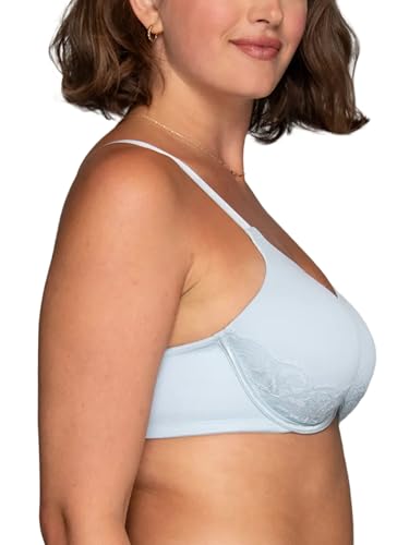 Image of Vanity Fair Women's Full Figure Beauty Back Smoothing Bra with Lace, 4-Way Stretch Fabric, Lightly Lined Cups up to DD