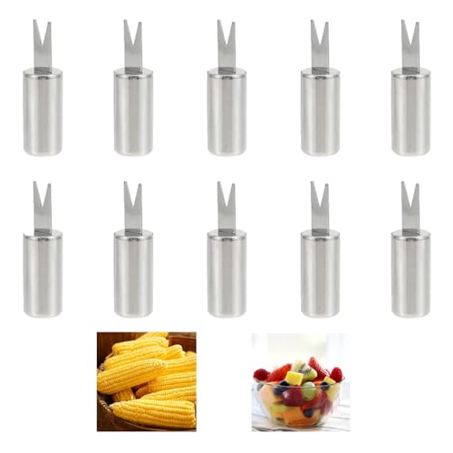 10 Pcs Corn on The Cob Holders, Household Corn on The Cob Skewers Sweetcorn Holders Tool, Suitable for Home Cooking and Barbecue/Kitchen/Beach Parties/Picnics/Camping